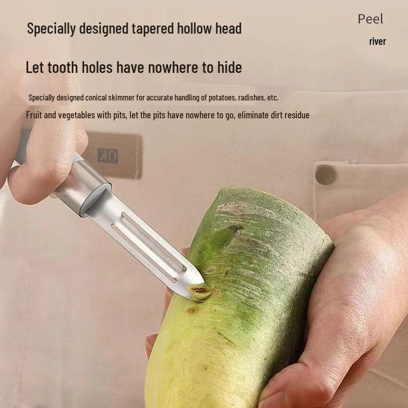 2-Piece Stainless Steel Multi-Function Fruit & Potato Peeler