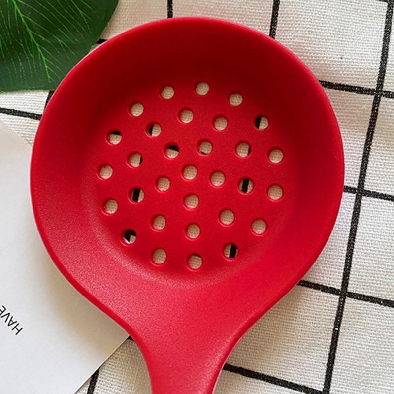Set of 2 Kitchen Strainer Spoon Silicone Skimmer Slotted Spoon Strainer Ladle Strainer Spoon for Draining and Cooking