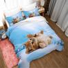 Cat Duvet Cover Set Lovely Animal Bedding Multiple Colour Bed Sets 2/3/PCS Quilt Covers/Pillowcases Twin/Full/Queen/King Size