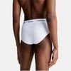 Calvin Klein Letter Waistband Lightweight Breathable Fitted Triangle Underwear Men Underwear White U2661G-100