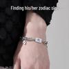 Twelve Constellations Titanium Steel Bracelet: Men's Luxury Jewelry