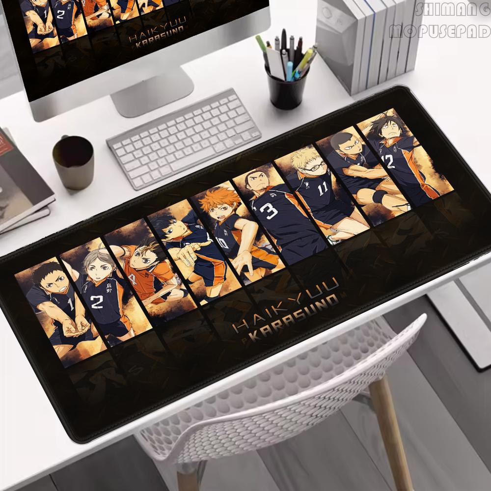 Mouse Pad Anime HD Haikyuu Large Rubber Rugs PC Game Table Mat Laptop Desk Pad XL Nonslip Computer Keyboard Office Desktop Mats