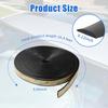 16.4Ft Car Weather Stripping, Automotive Sunroof Rubber Seal Strip, Flexible Dustproof Weather Strip Trim for Front Rear Windshield, Universal Car