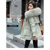 Loose Thick Padded Cotton Coat With Large Fur Collar Pockets For Women