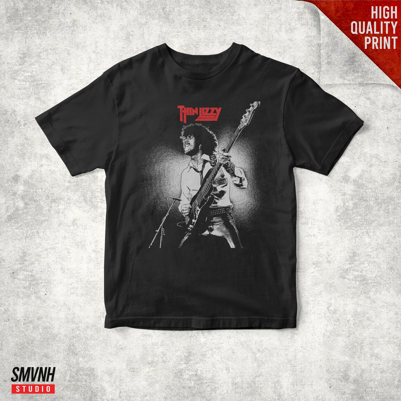 Thin Lizzy Live Retro Unisex T shirt 3XL