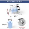 Pack Of 2 Shower Filters For 1/2 Inch Connections, Shower Filter With 10 Interchangeable Blue Filters - DD