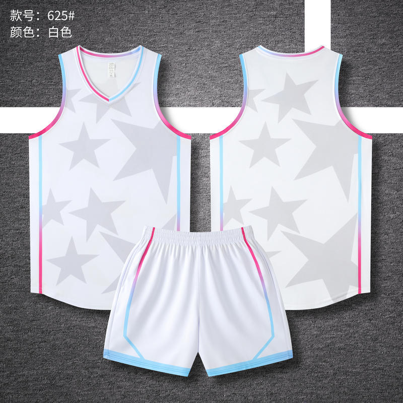 New American basketball jersey set Summer camp adult children's quick-drying jersey Game training basketball jersey