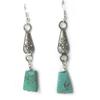 Les Trésors De Lily [N1200] - Turquoise 'Kilimanjaro' Designer Earrings