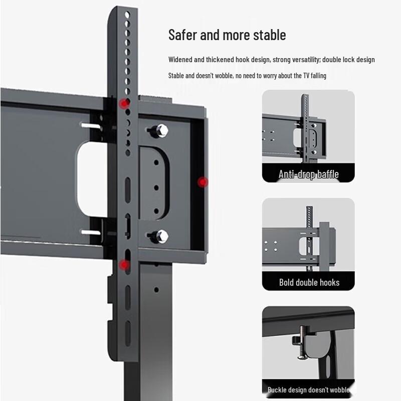 Mobile Telescopic TV Stand with Wheels