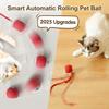 Interactive Cat Toys for Indoor Cats - Motion Activated Cat Balls with 360° - Kitten Toys To Relieve Boredom for Bored Kitten Pet Cats Dogs (Red)