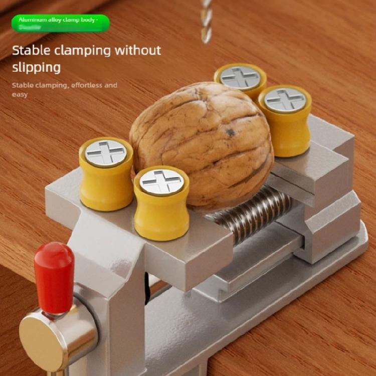 Mini Workbench Vise Portable Aluminum Miniature Small Jewelers Hobby Clamp Table Rotatable Lock Clamp Repair Tool