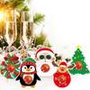 12pcs Santa Claus Snowman Elk Christmas Candy Paper Card Merry Christmas Decorations  Party Favors