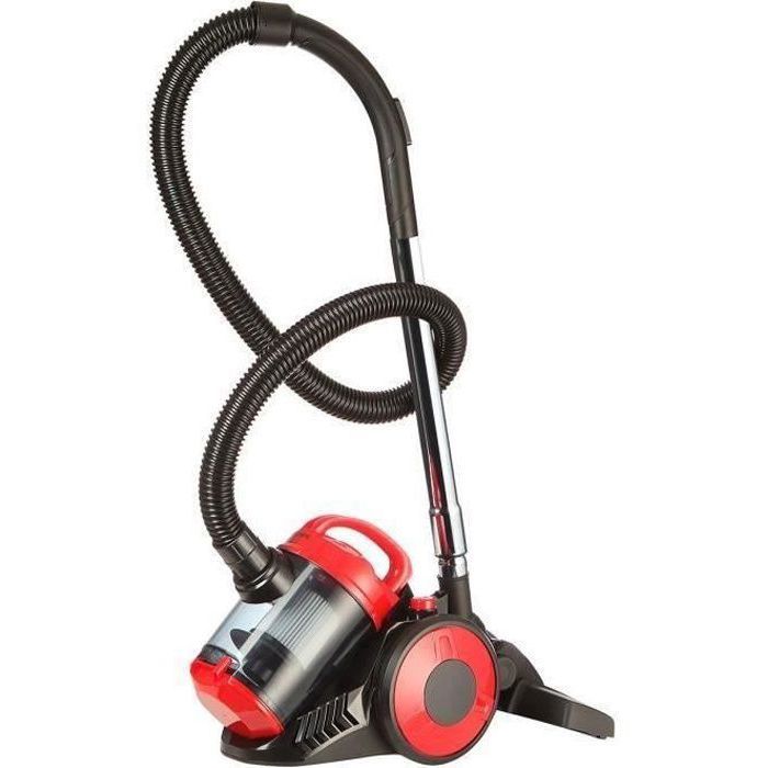 OCEANIC VC10RBAX2 Bagless Canister Vacuum Cleaner - 700W - 80dB - A - Red