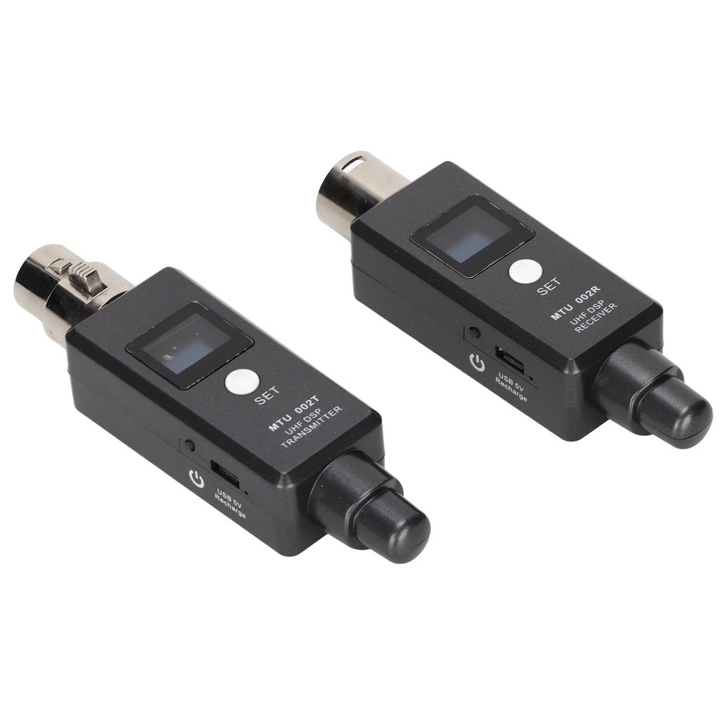 Wireless Microphone Adapter Rechargeable Wireless Microphone XLR Transmitter Receiver for Sound Mixe