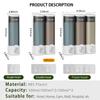 500ml Dark Gray ABS 2-Chamber Wall-Mounted Refillable Shampoo & Conditioner Soap Dispenser for Bathroom & Hotel Use No Drill