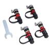 4Pcs Tire Deflator Kit Aluminum Alloy Car Tire Pressure Relief Valve Supports Adding Tire Pressure Sensor