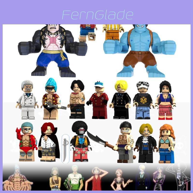One Piece Pirate King Collectible Toy Set Shanks Whitebeard Ace Sabo Nightmare Luffy And Monkey D. Luffy Building Blocks