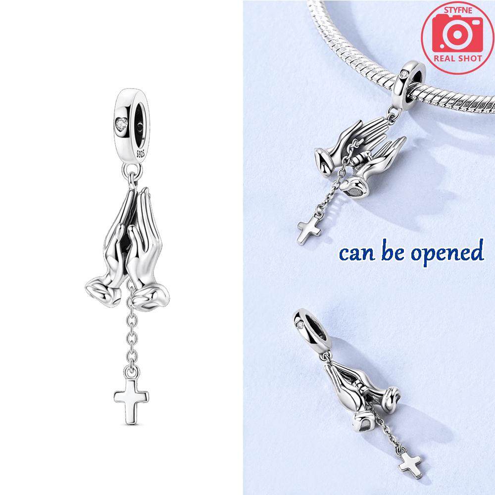 Prayer Elegant Beautiful Hand Pendants Copper Colors For Charm Copper Colors Genuine Bracelets For Jewellery Crafting