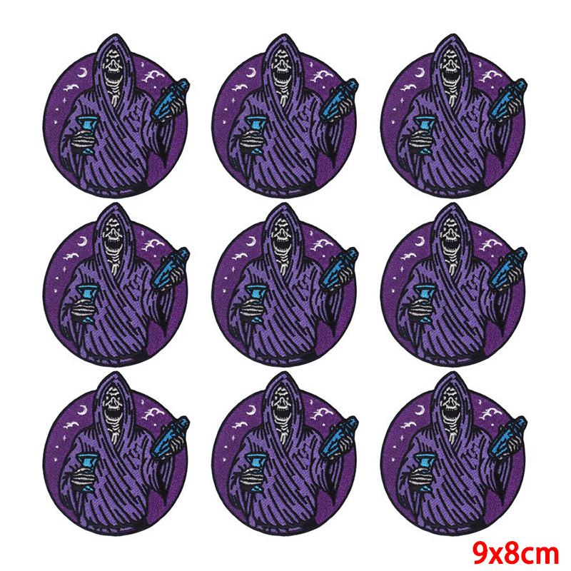 10 Pcs/lot Wholesale Embroidery Patch Iron On Patches For Clothing Patches On Clothes Jackets Decor Applique Sew Supplies