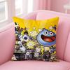 D-Dragon Quest Slime Anime Pillow Case Anti-Dustmite Pillowcase Invisible Zipper Silky Short Plush Sofa Cushion Cover