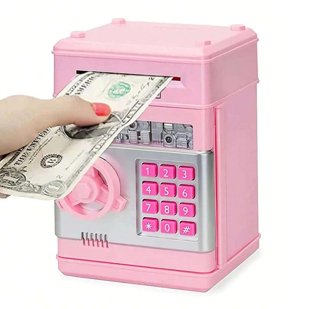 Sparschwein, Bargeld, Münzen, Geldautomaten, elektronische Münzen, Geldbank für Kinder