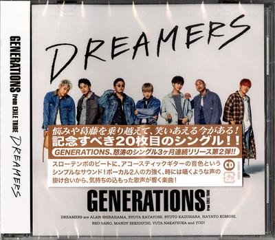 CD GENERATIONS FROM EXILE TRIBE - DREAMERS(CD) RZCD86910 Rhythm Zone 2019 Japonia ObiPop/Rock Japonez Folosit