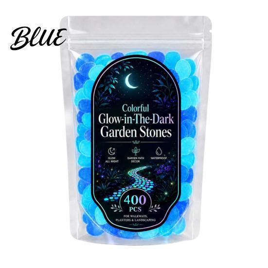 Fade Resistant Glow Rocks 1.5cm Luminous Stones in The Dark Garden Pebbles Outdoor Glowing Rocks Stones Decorative Pebbles for Pathway Patio