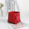 Nordic Minimalist Leather Desk Organizer With Foldable Design For Home Office And Study