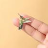 Groene Kolibrie Emaille Broche, Modieuze Decoratieve Reversspeld, Casual Stijl Zinklegering Siliconen Materiaal