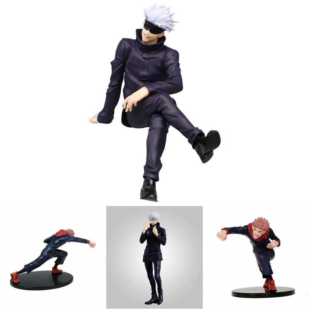 Stunningly Detailed Jujutsu Kaisen Action Figure Featuring Yuji Itadori And Satoru Gojo