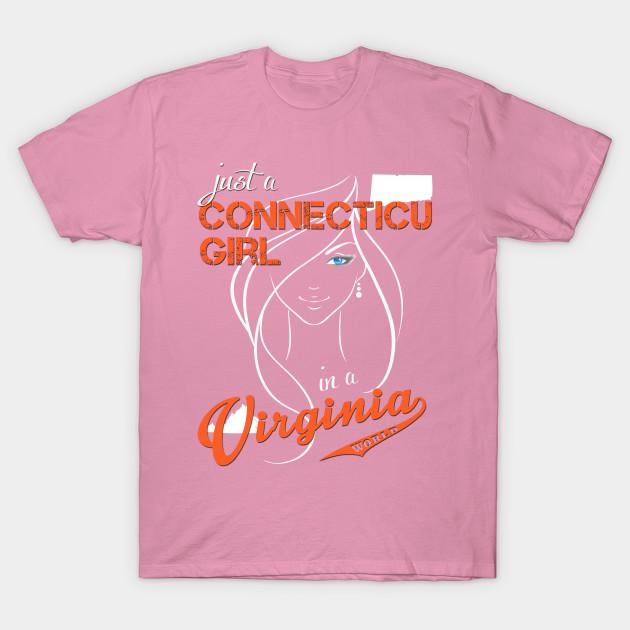 T Shirt Women Connecticut Virginia Harajuku Print Kawaii Tshirt Summer Short Sleeve Female T-Shirt Top Tee