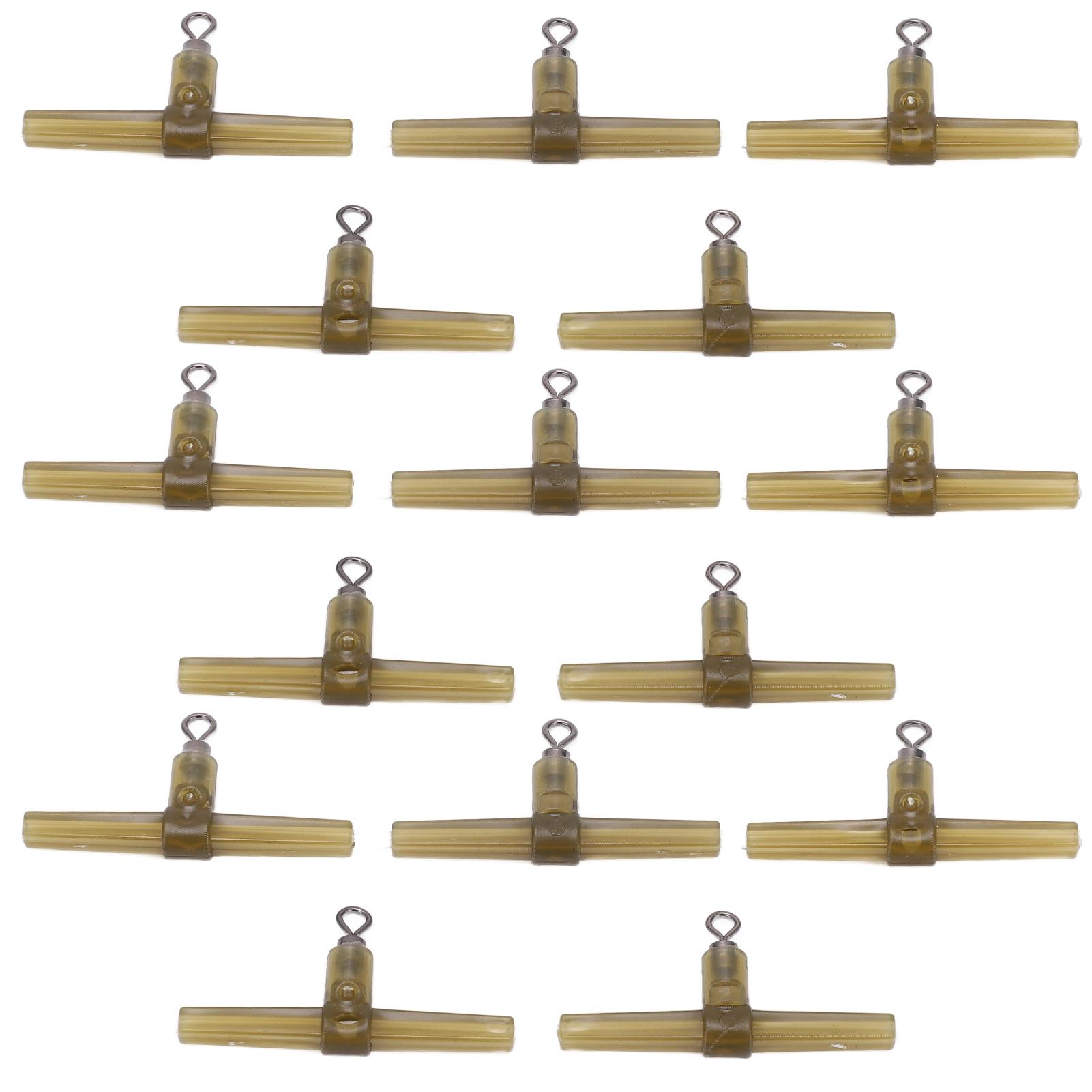 

15 шт. рукава против запутывания, боковой изгиб с вертлюжком для карпового крючка, карповая рыболовная оснастка для вертолета