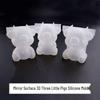 Three-Dimensional Little Pig DIY Silicone Epoxy Resin Mold