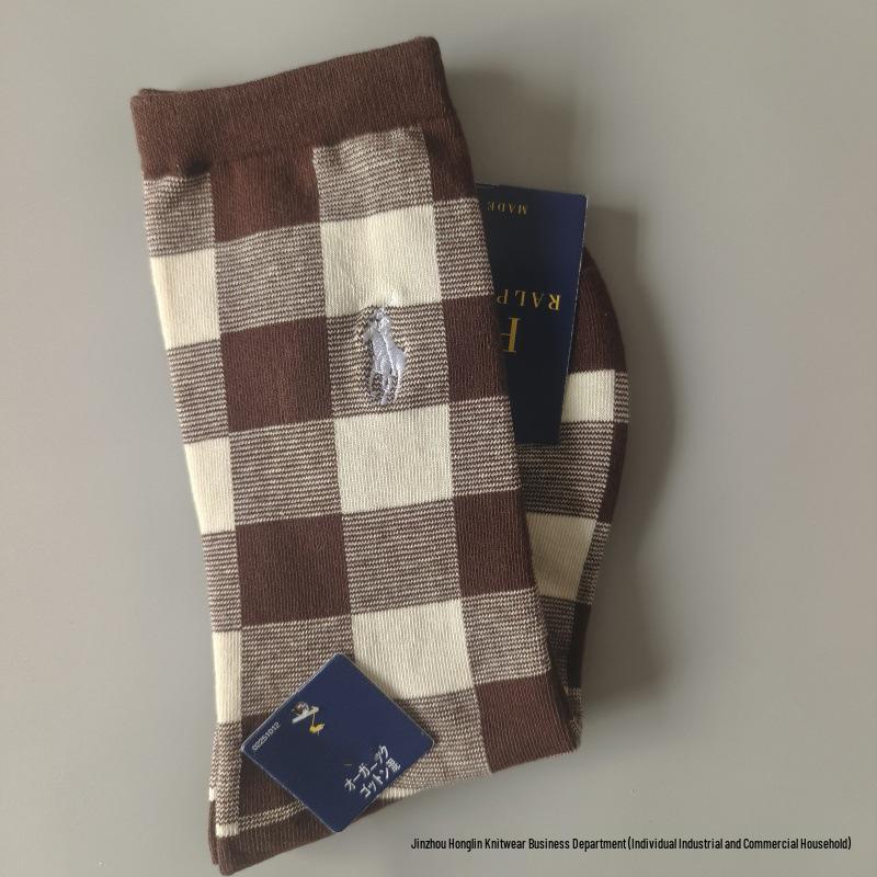 Trendy Little Bear Mid-Calf Women's Cotton Socks for Spring and Autumn