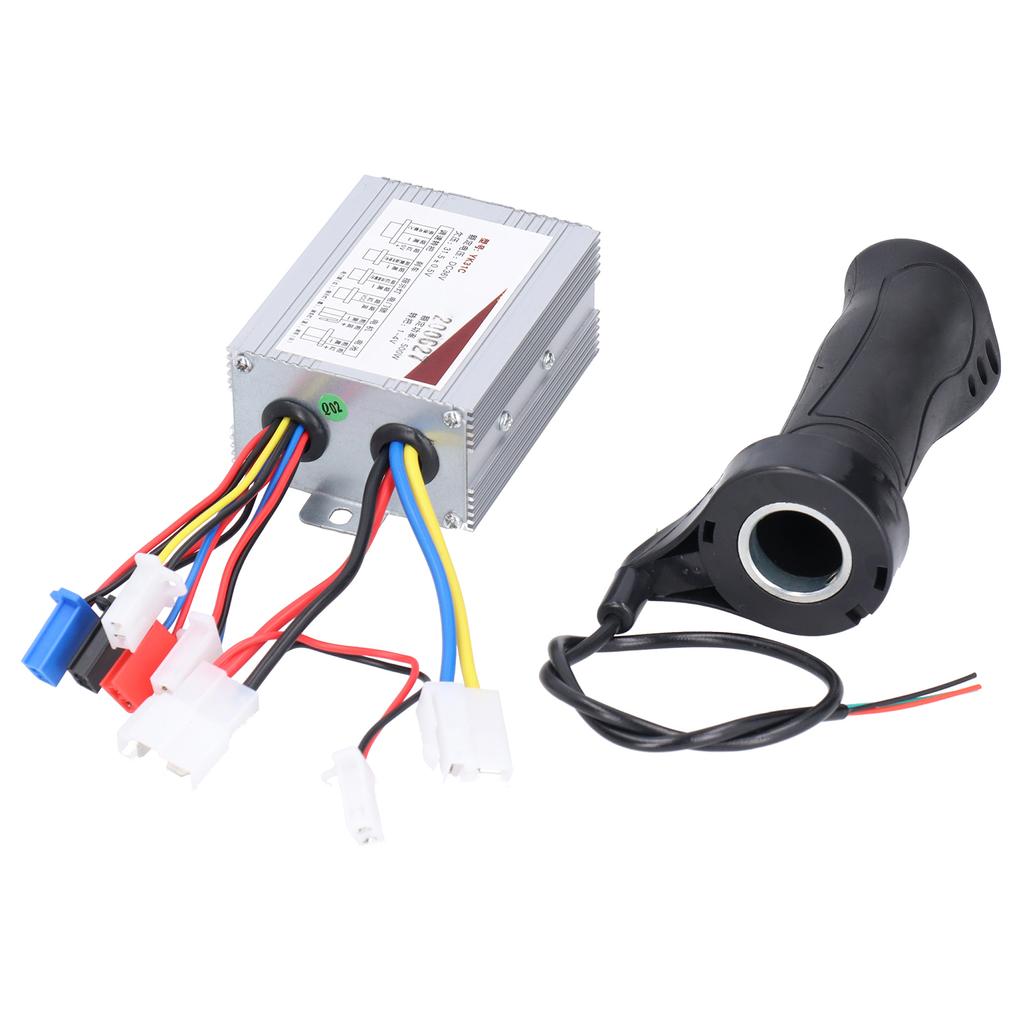Regolatore di velocità a spazzole 36V 500W con set manopola acceleratore per bicicletta elettrica, scooter, tricicli
