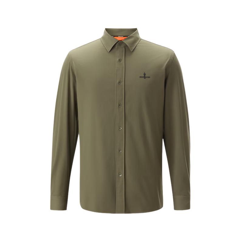 Biyinlefen Men's Ultralight Long-Sleeve Lapel Shirt