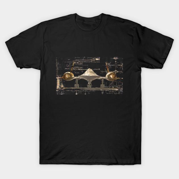 

Men Black Print T-shirt Steam Sr-71 Blackbird No-Cut Transfer Paper Print Cotton Tshirt L чорний