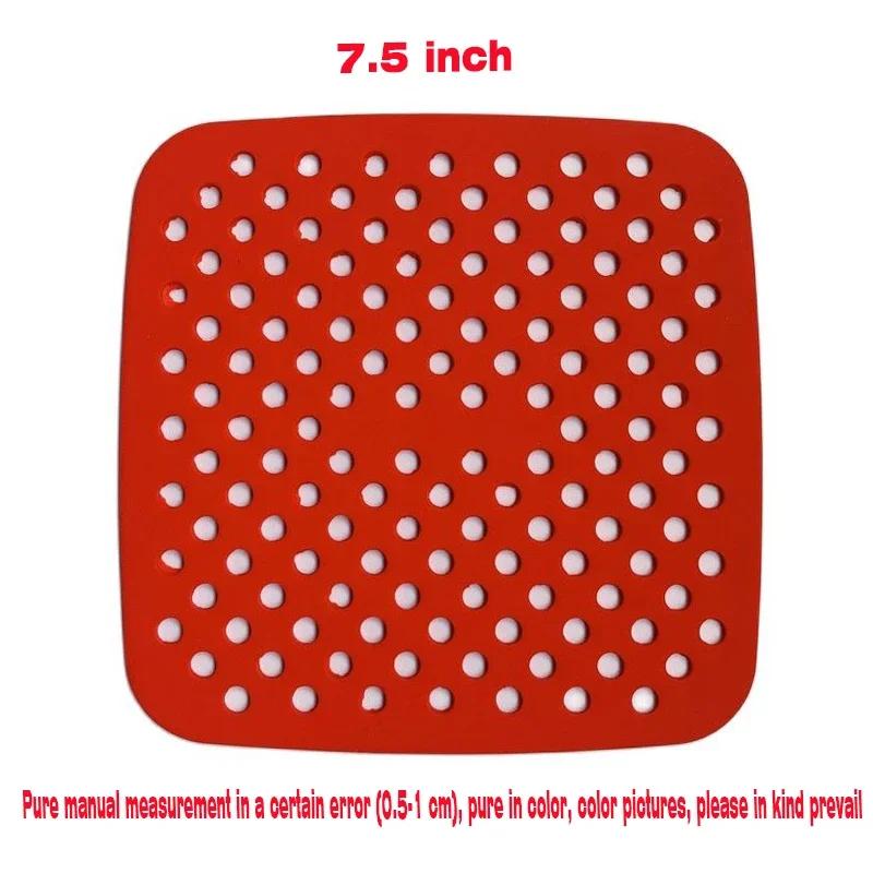 Air Fryer Liners Non-Stick Round and Square Baking Mats Heat Resistant Perforated Basket for Frying Roasting  Bakeware Tools