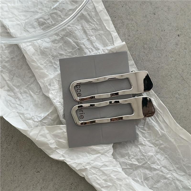 

Wave Sweet Cool Spicy Style Hairpin Hair Clip Bangs Clip Dopamine Outfit Broken Hair Clip Versatile Hair Additions New Cutout Rectangle