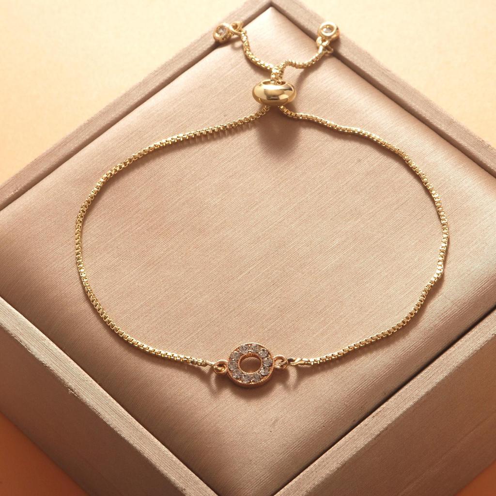 Adjustable Luxury Circle Pull-String Bracelet: Women’s Fashion Inspired by European, American & Southeast Asian Styles