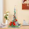 LULUFUN Eiffel Tower Micro Block Building Toy, Flowers, Roses, Paris, Banks of the Seine, Building Set, Eiffel Tower, Tourist Attraction, World