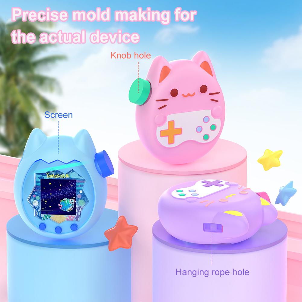 For Tamagotchi Paradise Silicone Case Stylish Non-Slip Ultra-Thin Liquid Cute Protective Cover Soft Shell Game Accessories Parts