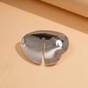 Artistic Abstract Geometric Brooch Alloy Glossy Irregular Shape Tarnish Resistant Versatile Pin Smooth Touch for Daily Wear