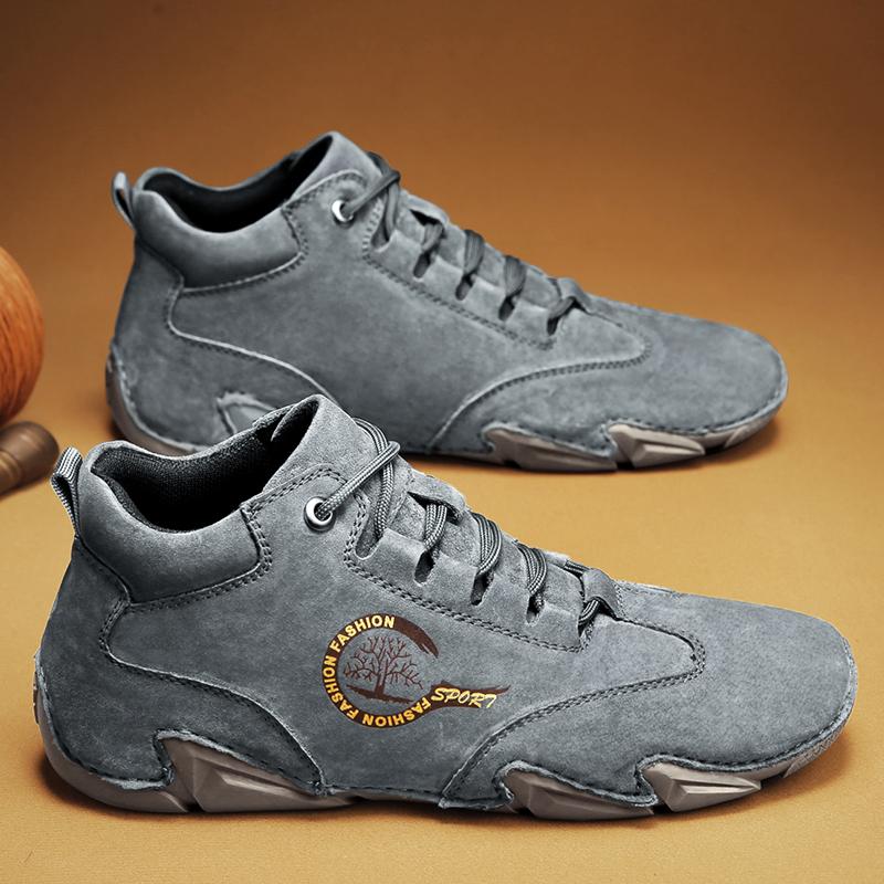 38-46 Высококачественная противоскользящая износостойкая модная повседневная кожаная — фото 19