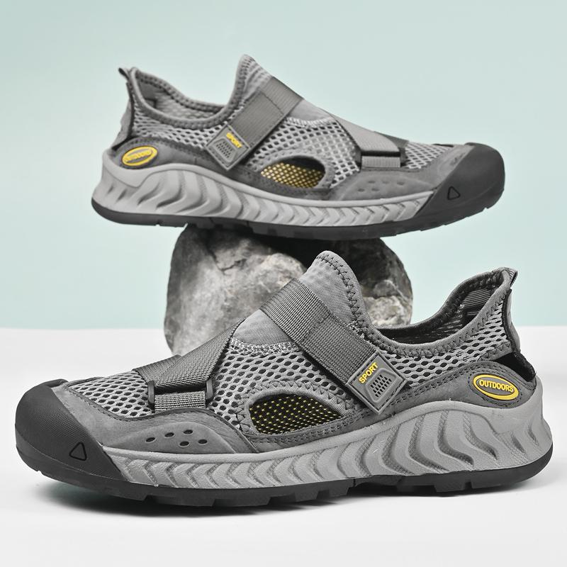 Summer Men Sandals Genuine Leather Mens Casual Shoes Outdoor Men Leather Sandals for Men Beach Shoes Roman mens Shoes