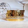 Stainless Steel New Waterproof Cubic Zirconia Bangles Antihistamine Bracelets Tarnish Free Jewelry for Women Wholesales Gifts