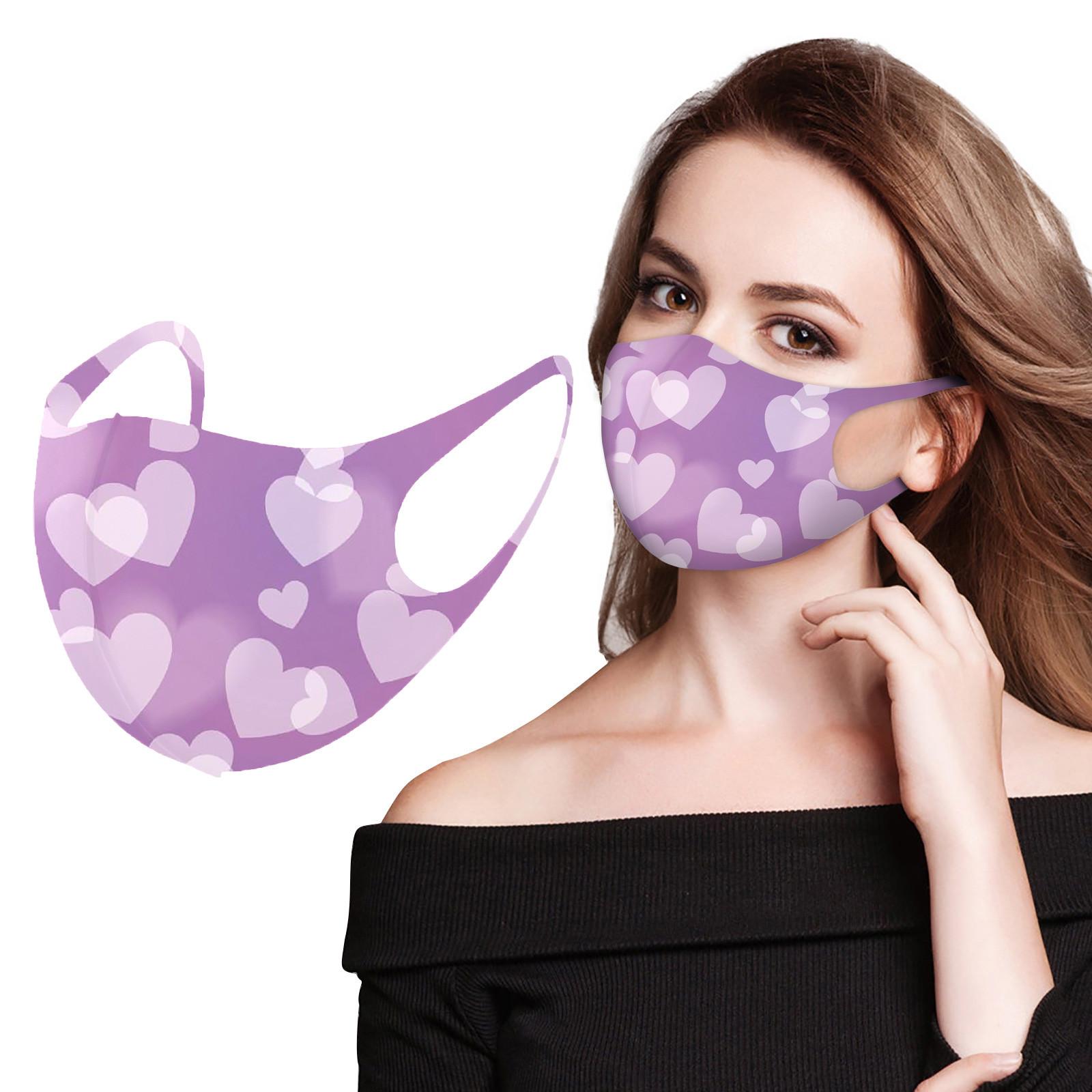 

Тканевая маска с принтом солнце Не одноразовая Стираемая 1 шт. фиолетовый