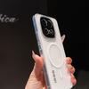 Fine Hole and High Transparency, Suitable for VIVO-X300Pro Magnetic Mobile Phone Case IQOO15 Simple and Transparent Niche PC Hard Sheath