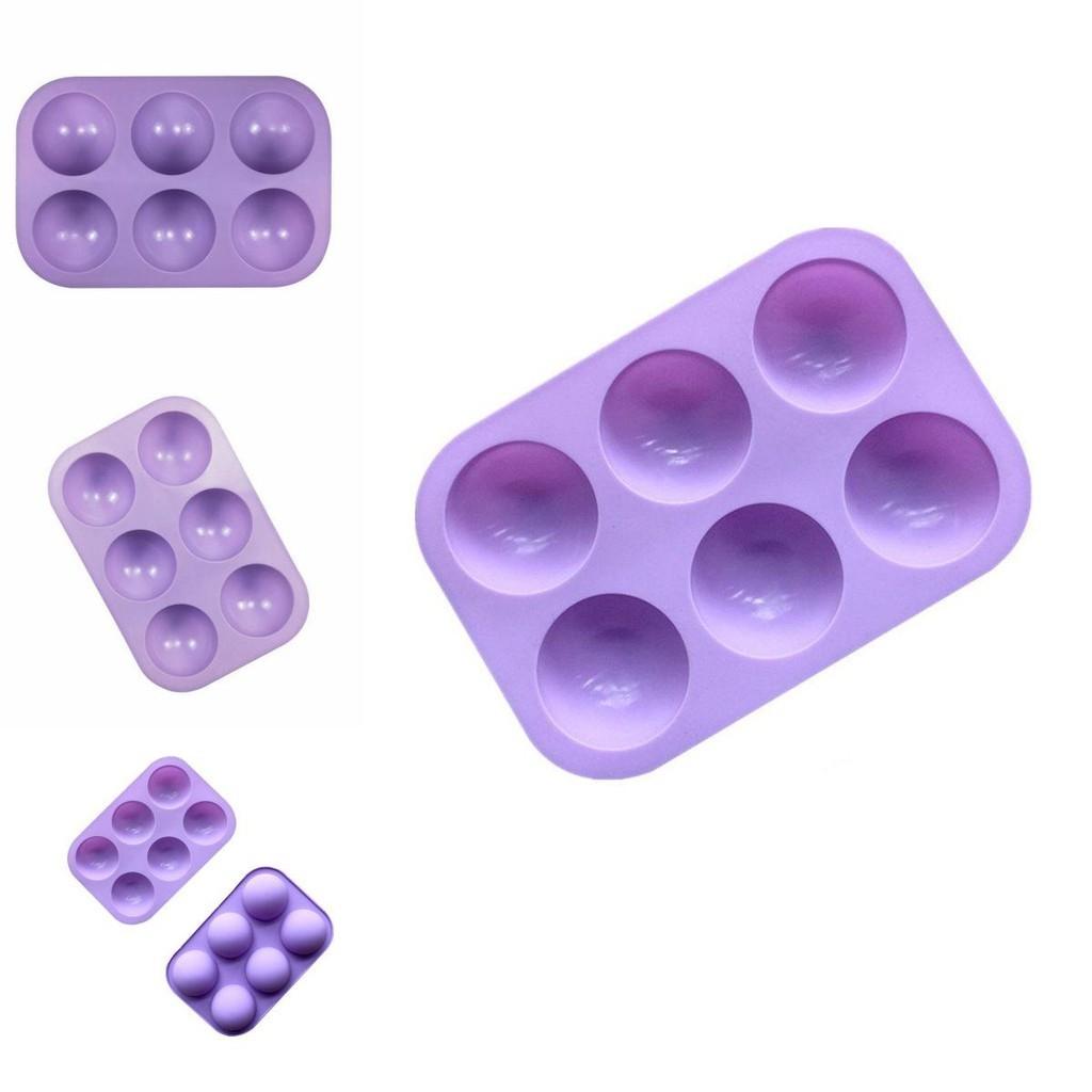 High-quality 3d 6-holes Half Ball Silicone Baking Mold For Creative Dessert Decorations