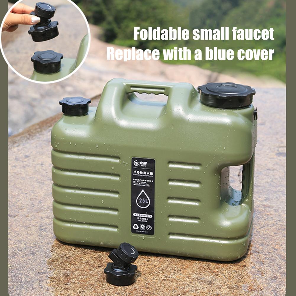11L/12L/25L Outdoor Camping Water Bin Large Capacity Portable Water Tank with Detachable Faucet No leakage Camping Fishing